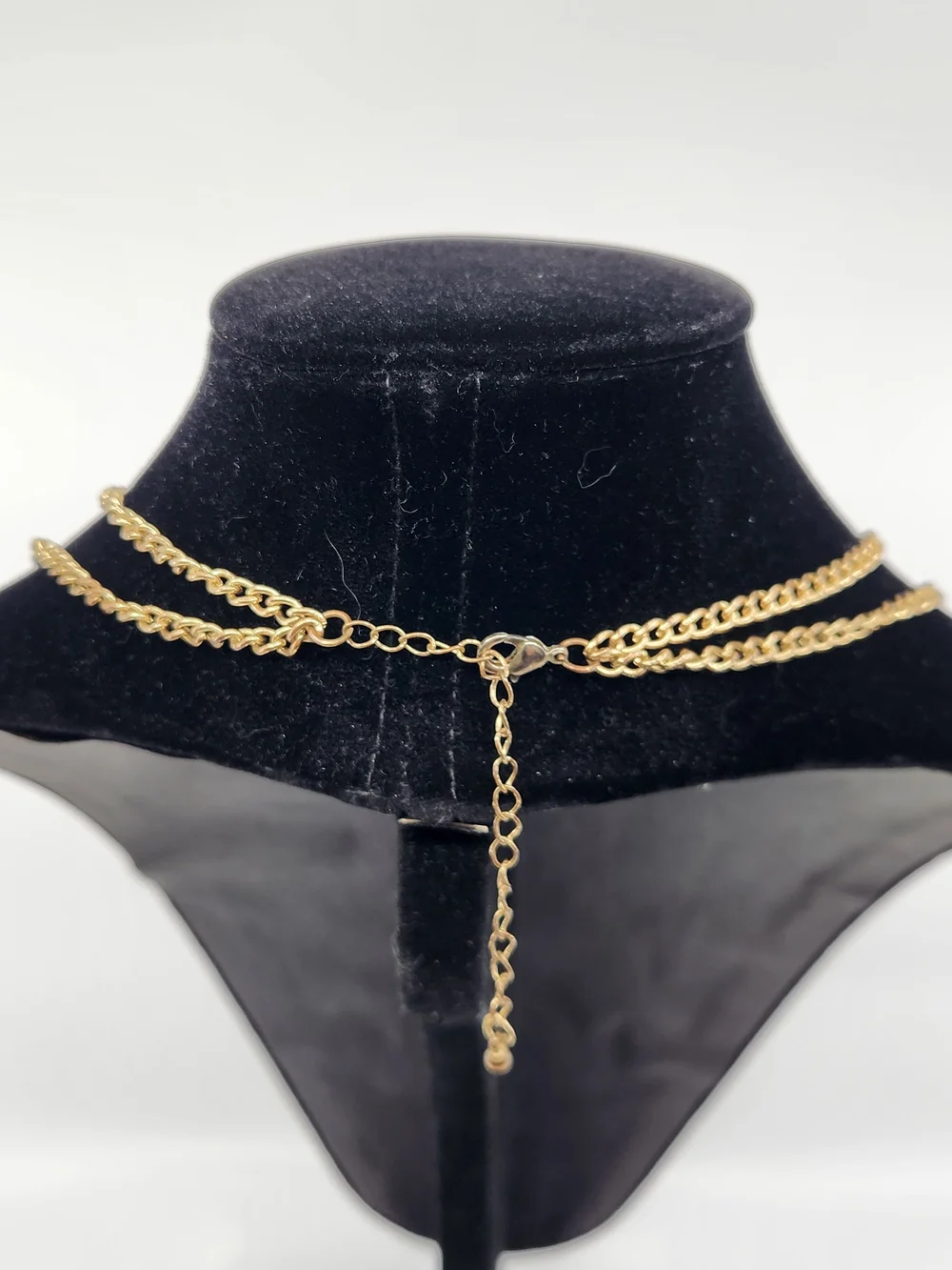 Vintage Gold-Tone Faux Pearl Accent Statement Necklace - Cream & Black